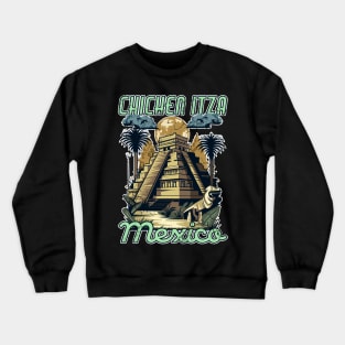 Chichen Itza Mexico Pyramids Crewneck Sweatshirt